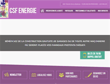 Tablet Screenshot of csf-energie.com